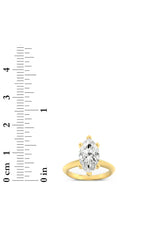 Load image into Gallery viewer, 2.5CTW Marquise Shaped Lab Grown Diamond (F/VS) Knife Edge Shank Solitaire Engagement Ring in 14K Gold
