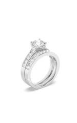 Load image into Gallery viewer, 2CTW Round Shaped Lab Grown Diamond (F/VS) Channel Set Bridal Engagement Ring in 14K Gold
