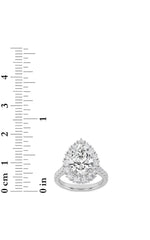 Load image into Gallery viewer, 4CTW Pear Shaped Lab Grown Diamond (F/VS) Bold Classic Engagement Ring in 14K Gold
