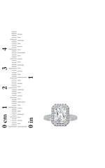 Load image into Gallery viewer, 3CTW Radiant Shaped Lab Grown Diamond (F/VS) Classic Halo Accented Engagement Ring in 14K Gold
