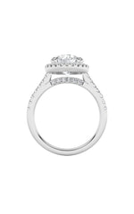 Load image into Gallery viewer, 3CTW Round Shaped Lab Grown Diamond (F/VS) Classic Halo Accented Engagement Ring in 14K Gold
