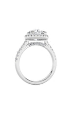 Load image into Gallery viewer, 3CTW Round Shaped Lab Grown Diamond (F/VS) Classic Halo Accented Engagement Ring in 14K Gold
