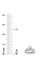 Load image into Gallery viewer, 2CTW Emerald Shaped Lab Grown Diamond (F/VS) Classic Accented  Set With Band and Engagement Ring in 14K Gold
