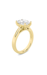 Load image into Gallery viewer, 2CTW Elongated Cushion Shaped Lab Grown Diamond (G/VS) Classic Shank Solitaire Engagement Ring in 14K Gold
