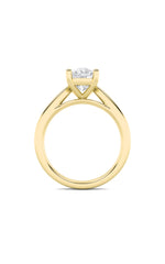 Load image into Gallery viewer, 2CTW Elongated Cushion Shaped Lab Grown Diamond (G/VS) Classic Shank Solitaire Engagement Ring in 14K Gold
