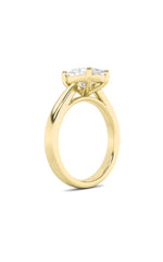 Load image into Gallery viewer, 2CTW Oval Shaped Lab Grown Diamond (F/VS) Classic Shank Solitaire Engagement Ring in 14K Gold
