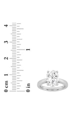 Load image into Gallery viewer, 5CTW Oval Shaped Lab Grown Diamond (F/VS) Classic Shank Solitaire Engagement Ring in 14K Gold

