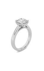 Load image into Gallery viewer, 2.5CTW Round Shaped Lab Grown Diamond (F/VS) Classic Shank Solitaire Engagement Ring in 14K Gold
