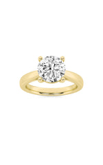 Load image into Gallery viewer, 2.5CTW Round Shaped Lab Grown Diamond (F/VS) Classic Shank Solitaire Engagement Ring in 14K Gold
