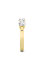 Load image into Gallery viewer, 2CTW Round Shaped Lab Grown Diamond (F/VS) Five Stone Band Ring in 14K Gold

