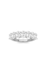 Load image into Gallery viewer, 2CTW Oval Shaped Lab Grown Diamond (F/VS) Seven Stone Band Ring in 14K Gold

