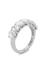 Load image into Gallery viewer, 2CTW Oval Shaped Lab Grown Diamond (F/VS) Seven Stone Band Ring in 14K Gold
