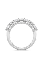 Load image into Gallery viewer, 2CTW Oval Shaped Lab Grown Diamond (F/VS) Seven Stone Band Ring in 14K Gold
