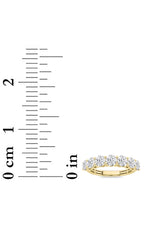 Load image into Gallery viewer, 3CTW Round Shaped Lab Grown Diamond (F/VS) Seven Stone Band Ring in 14K Gold
