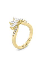 Load image into Gallery viewer, 1.5CTW Marquise Shaped Lab Grown Diamond (F/VVS) Fancy Contour Ring in 14K Gold
