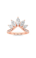 Load image into Gallery viewer, 1.5CTW Marquise Shaped Lab Grown Diamond (F/VVS) Fancy Contour Ring in 14K Gold

