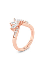 Load image into Gallery viewer, 1.5CTW Marquise Shaped Lab Grown Diamond (F/VVS) Fancy Contour Ring in 14K Gold
