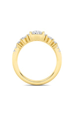 Load image into Gallery viewer, 1.5CTW Pear Shaped Lab Grown Diamond (F/VS) Fancy Contour Ring in 14K Gold

