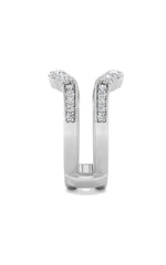 Load image into Gallery viewer, 1CTW Round Shaped Lab Grown Diamond (F/VS) Insert Jacket Ring in 14K Gold
