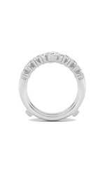 Load image into Gallery viewer, 2CTW Round Shaped Lab Grown Diamond (F/VS) Insert Jacket Ring in 14K Gold
