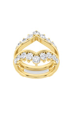 Load image into Gallery viewer, 2CTW Round Shaped Lab Grown Diamond (F/VS) Insert Jacket Ring in 14K Gold
