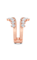 Load image into Gallery viewer, 2CTW Round Shaped Lab Grown Diamond (F/VS) Insert Jacket Ring in 14K Gold
