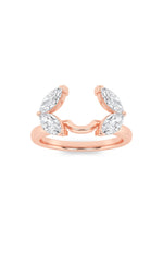 Load image into Gallery viewer, 1CTW Marquise Shaped Lab Grown Diamond (F/VS) Wrap Ring in 14K Gold
