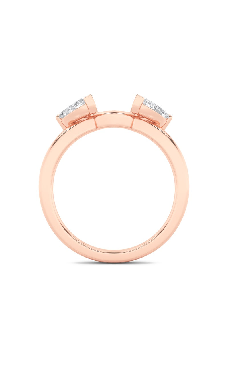 1CTW Marquise Shaped Lab Grown Diamond (F/VS) Wrap Ring in 14K Gold