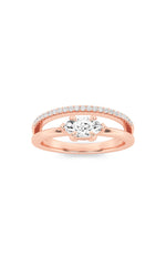 Load image into Gallery viewer, 0.5CTW Marquise Shaped Lab Grown Diamond (G/VS) Fashion Ring in 10K Gold
