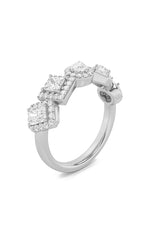 Load image into Gallery viewer, 1.5CTW Mix Shaped Lab Grown Diamond (F/VS) Five Stone Ring in 14K Gold
