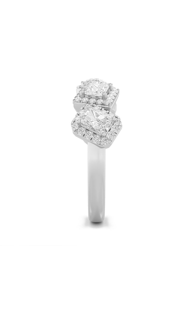 1.5CTW Mix Shaped Lab Grown Diamond (F/VS) Five Stone Ring in 14K Gold