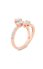 Load image into Gallery viewer, 1CTW Oval Shaped Lab Grown Diamond (F/VS) Three Stone Fashion Ring in 14K Gold
