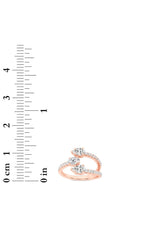 Load image into Gallery viewer, 1CTW Oval Shaped Lab Grown Diamond (F/VS) Three Stone Fashion Ring in 14K Gold
