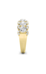 Load image into Gallery viewer, 2CTW Round Shaped Lab Grown Diamond (F/VS) Multi Stone Band Ring in 14K Gold
