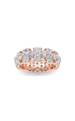 Load image into Gallery viewer, 5CTW Round Shaped Lab Grown Diamond (F/VS) Eternity Band Ring in 14K Gold

