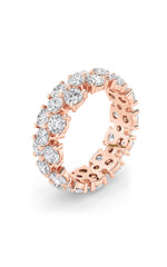 Load image into Gallery viewer, 5CTW Round Shaped Lab Grown Diamond (F/VS) Eternity Band Ring in 14K Gold
