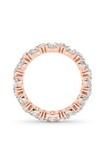 Load image into Gallery viewer, 5CTW Round Shaped Lab Grown Diamond (F/VS) Eternity Band Ring in 14K Gold

