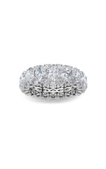 Load image into Gallery viewer, 6CTW Oval Shaped Lab Grown Diamond (F/VS) Eternity Band Ring in 14K Gold
