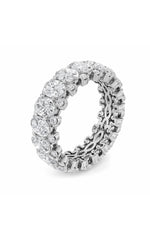 Load image into Gallery viewer, 6CTW Oval Shaped Lab Grown Diamond (F/VS) Eternity Band Ring in 14K Gold
