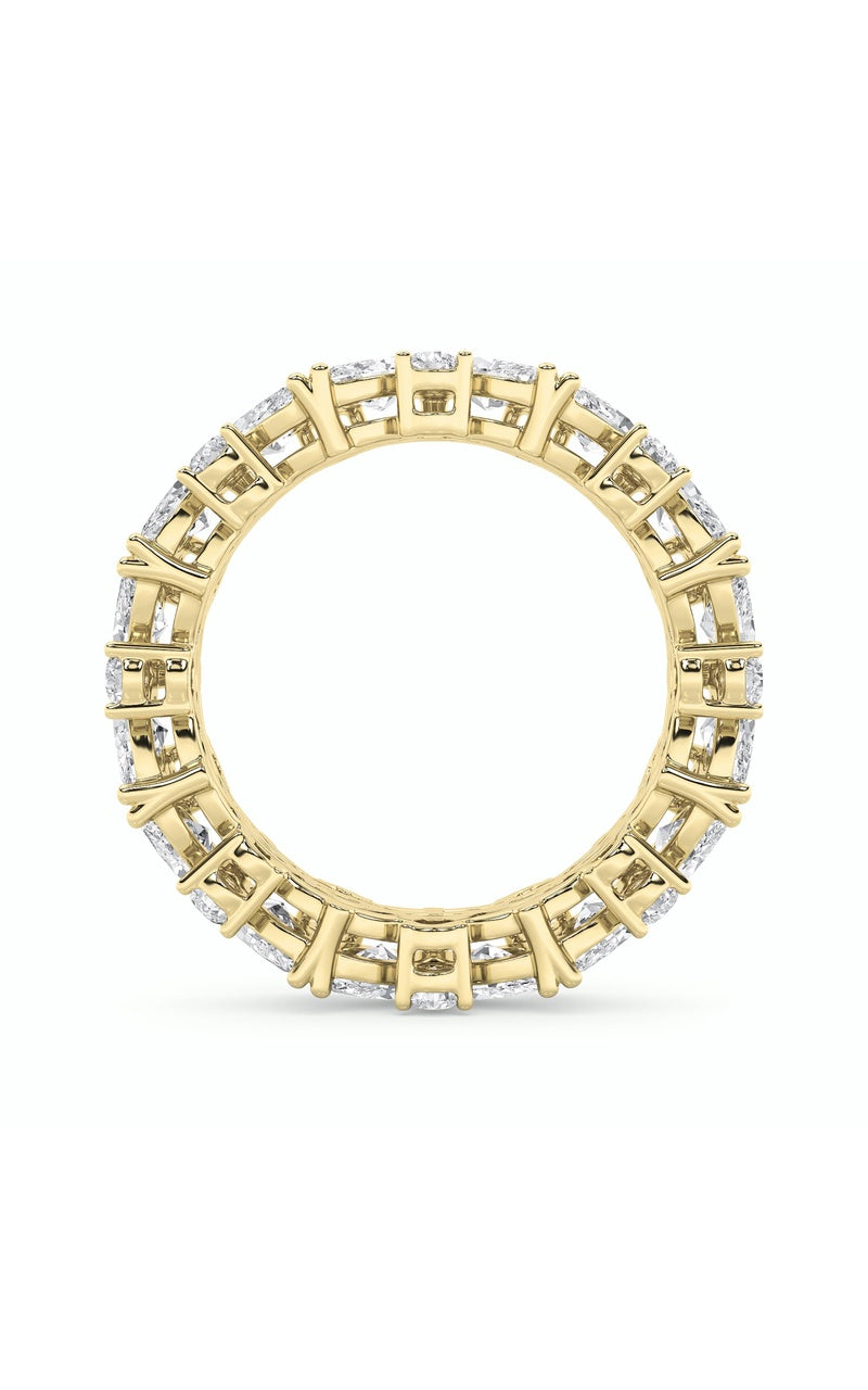 3CTW Marquise Shaped Lab Grown Diamond (F/VVS) Eternity Band Ring in 14K Gold
