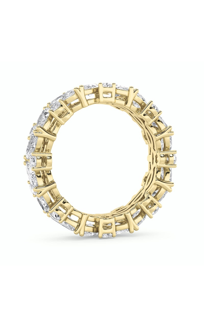 3CTW Marquise Shaped Lab Grown Diamond (F/VVS) Eternity Band Ring in 14K Gold