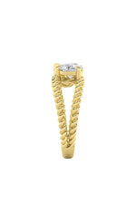 Load image into Gallery viewer, 2CTW Pear Shaped Lab Grown Diamond (F/VS) Toi et Moi Fashiion Ring in 14K Gold
