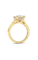 Load image into Gallery viewer, 3.25CTW ELongated Cushion Lab Grown Diamond (F/VS )Ring in 14K Gold
