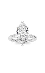 Load image into Gallery viewer, Marquise Lab Grown Diamond (F/VS ) Ring in 14K Gold
