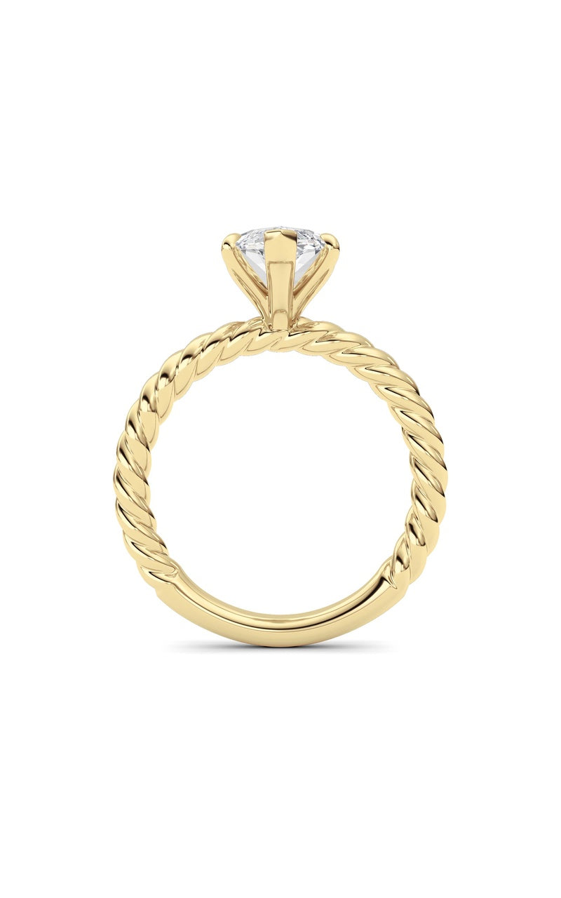Marquise Lab Grown Diamond (F/VS ) Ring in 14K Gold