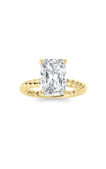 Load image into Gallery viewer, Radiant Lab Grown Diamond (F/VS ) Ring in 14K Gold
