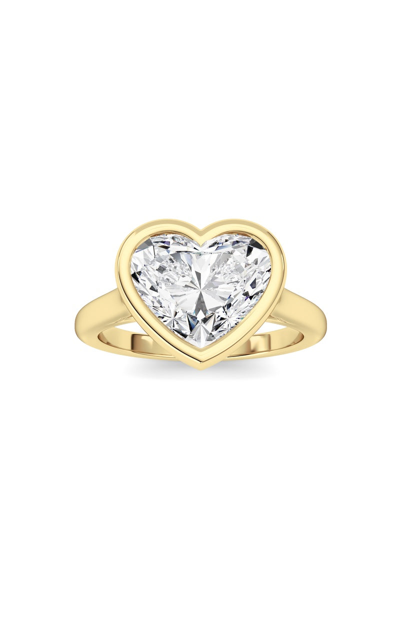Heart Lab Grown Diamond (F/VS ) Ring in 14K Gold