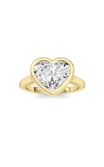 Load image into Gallery viewer, Heart Lab Grown Diamond (F/VS ) Ring in 14K Gold
