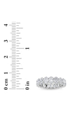 Load image into Gallery viewer, 4CTW Oval Shaped Lab Grown Diamond Split Prong Eternity Ring in 14K Gold (F/VS)
