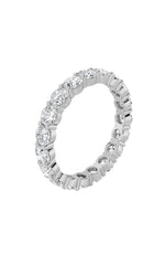 Load image into Gallery viewer, 3.6CTW Round Shaped Lab Grown Diamond Split Prong Eternity Ring in 14K Gold (F/VS)
